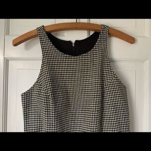 Vintage houndstooth wool tank dress